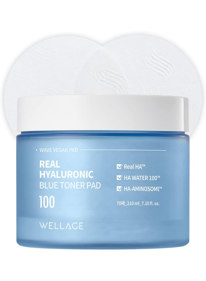 Wellage Real Hyaluronic Blue Toner Pad - Image 1
