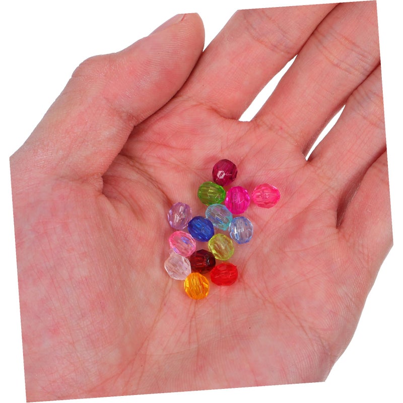 Multicolored Faceted Plastic Spacer Beads For Jewelry Making DIY Craft Bulk - Image 5