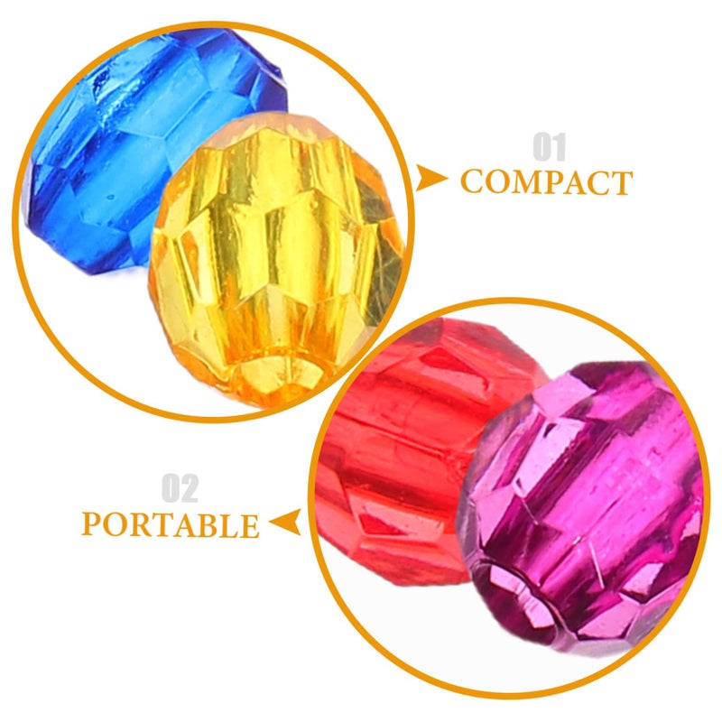 Multicolored Faceted Plastic Spacer Beads For Jewelry Making DIY Craft Bulk - Image 4