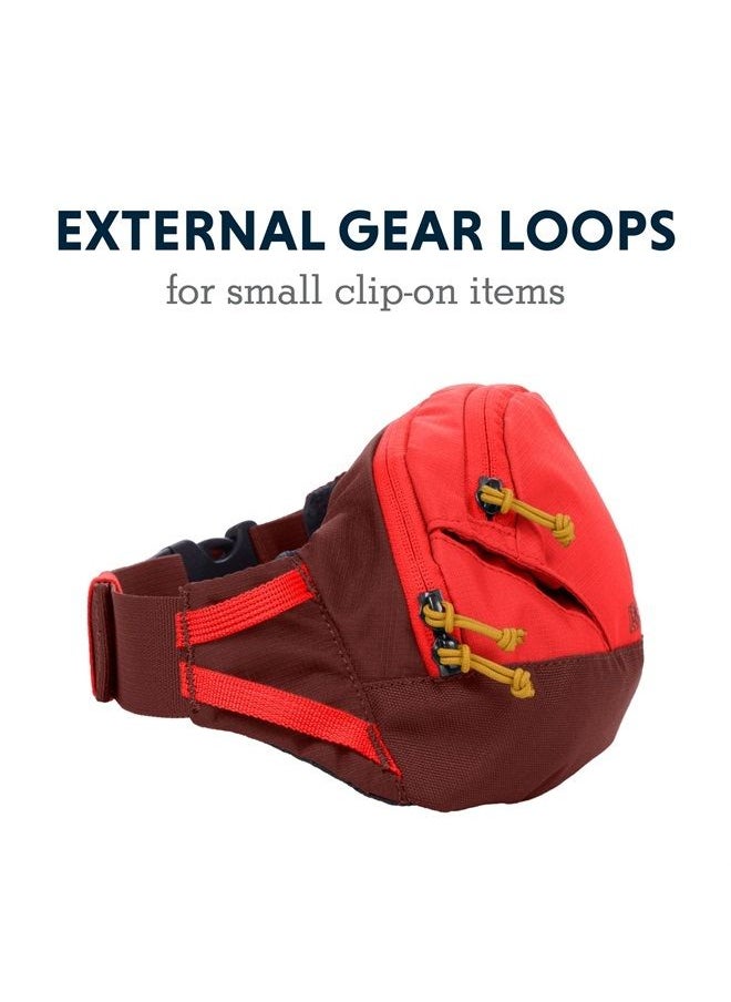 RUFFWEAR , Home Trail Hip Pack, Waist-Worn Gear Bag for Hiking & Camping with Dogs, Red Sumac  - Image 5