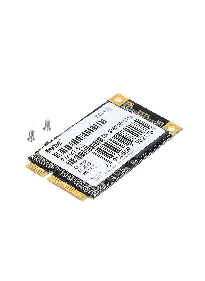 KingSpec - MSATA MINI PCI-E 512G MLC Digital Flash SSD Solid State Drive Storage Devices for Computer PC Desktop Laptop - Image 1