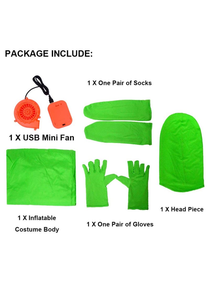 Masquerade Inflatable Costume, Air Blow up Costumes Jumpsuit Suit - Image 4