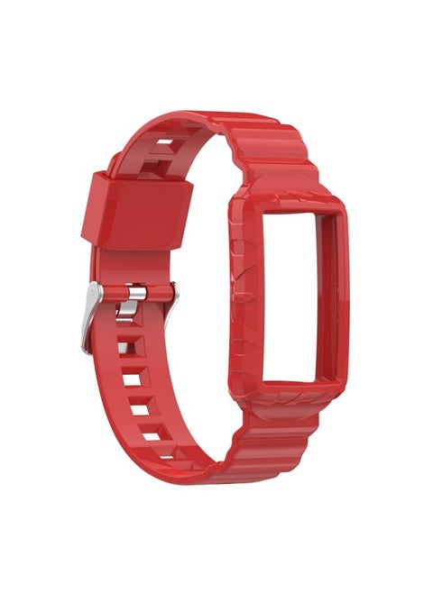 Replacement Strap For Fitbit Charge 4 SE Silicone One Body Armor Watch Band Red
