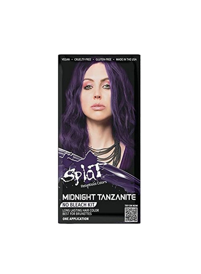SPLAT ; Midnight Complete Kit ; Hair Dye ; Semipermanent ; Long Lasting ; Vegan And Crueltyfree (Midnight Tanzanite) - Image 1
