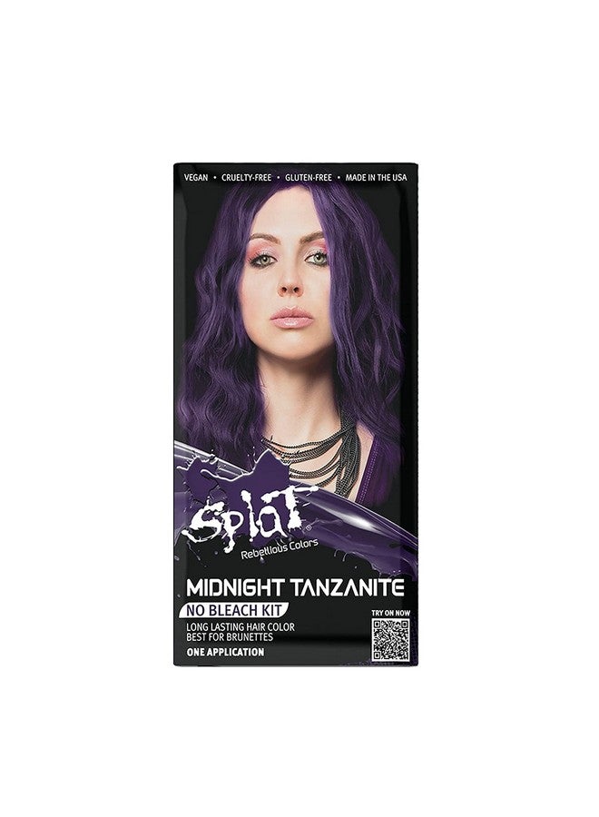 SPLAT ; Midnight Complete Kit ; Hair Dye ; Semipermanent ; Long Lasting ; Vegan And Crueltyfree (Midnight Tanzanite) - Image 2