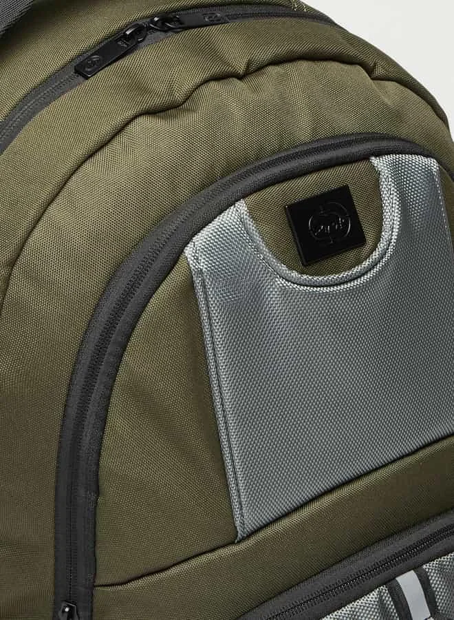 Ecko Unltd. Ecko Unltd Panel Detail Backpack with Adjustable Straps and Zip Closure