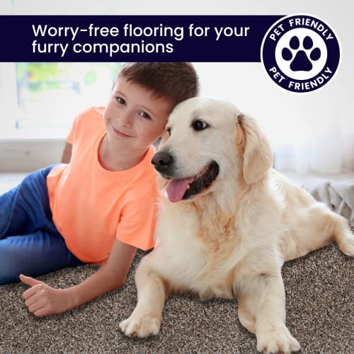 SMART SQUARES THE SIMPLE FLOORING SOLUTION Smart Squares Walk in The Park Premium Made in The USA Carpet Tiles 18x18 Inch, Soft Padded, Seamless Appearance, Peel and Stick for Easy DIY Installation (10 Tiles - 22.5 Sq Ft, 314 Copper Mine) - Image 5