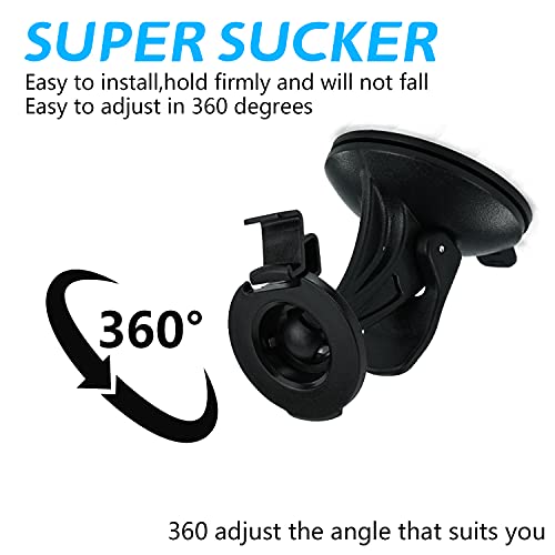 EKIND Car Windscreen Windshield Suction Cup Mount Holder Cradle Compatible for Garmin GPS Nuvi 52(Nuvi 42 42LM 44 44LM 52 52LM 54 55 2457LMT 2497LMT 2577LT 2597LM 2597LMT 2558LMTHD 2598LMTHD) - Image 3