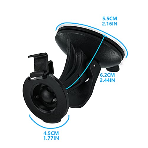 EKIND Car Windscreen Windshield Suction Cup Mount Holder Cradle Compatible for Garmin GPS Nuvi 52(Nuvi 42 42LM 44 44LM 52 52LM 54 55 2457LMT 2497LMT 2577LT 2597LM 2597LMT 2558LMTHD 2598LMTHD) - Image 2