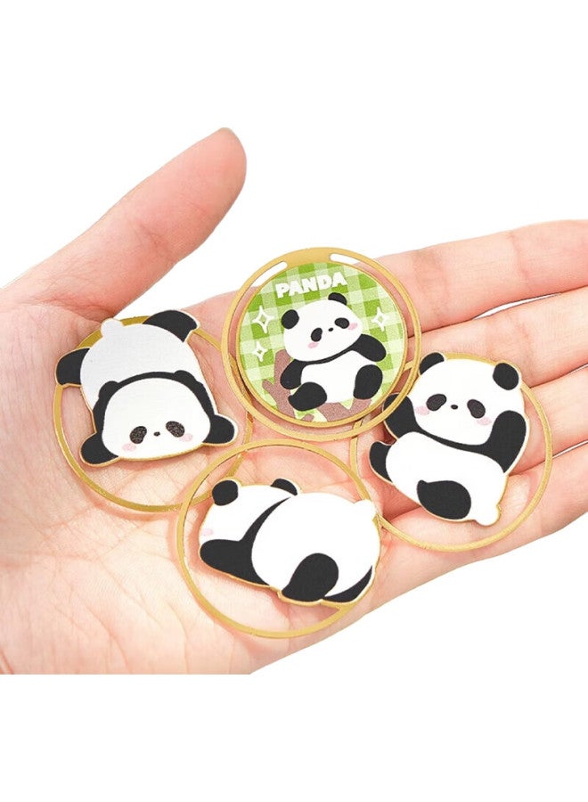 Jiamo Panda Metal Bookmark, Cute Creative Cartoon Chinese Style, Hollow-Out Bookmark, Page Marker, Children'S Student Reward, Back-To Season Gift, Teacher'S Day Companion Gift - Image 3