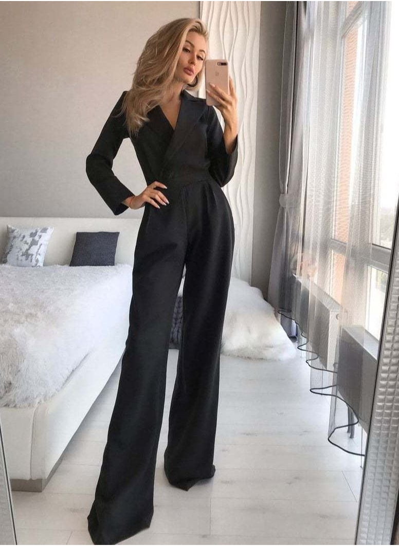 V-neck Jumpsuits Black - pzsku/Z3AC10CF8B3291398CD29Z/45/_/1665497027/f7f8d33c-66ee-40e5-a9a0-5e11f1bae8cc