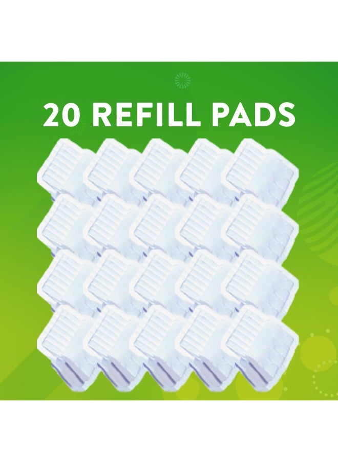 Scrubbing Bubbles Flushable Toilet Bowl Wand Cleaner Refills Fresh Brush Cleaner Toilet Refill Pads Removes Limescale Odors Citrus Scent 20 Count Pack of 2 - Image 5