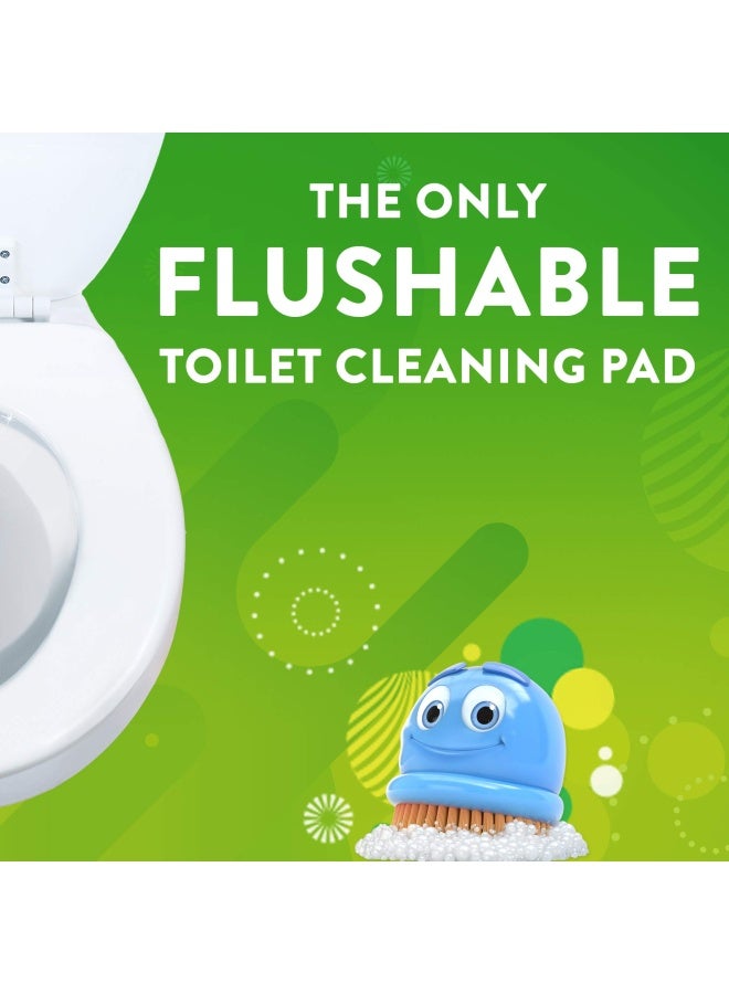 Scrubbing Bubbles Flushable Toilet Bowl Wand Cleaner Refills Fresh Brush Cleaner Toilet Refill Pads Removes Limescale Odors Citrus Scent 20 Count Pack of 2 - Image 3