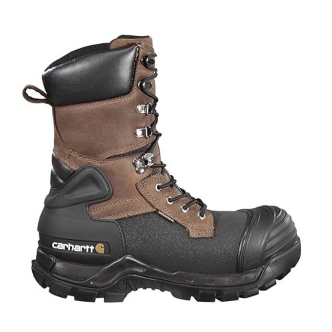carhartt Men'S Cmc1259 10" Waterproof Insulated Comp Toe Pac Boot,Brown/Black,8.5 M Us - Image 2