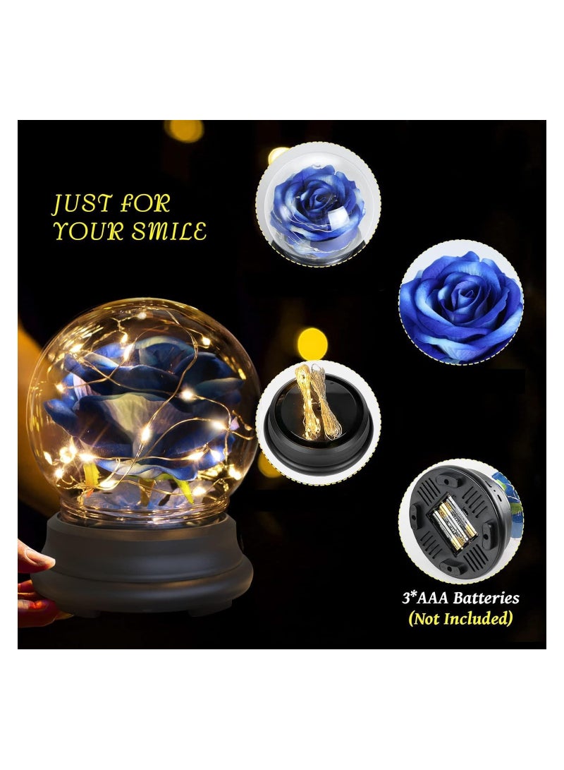 Generic Elegant Rose in Glass Dome - Perfect Birthday & Anniversary Gifts for Women, Artificial Flower Decor for Mom & Special Occasions  - Image 3