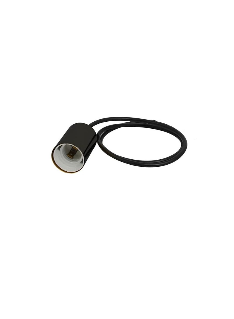 Simple Wire Pendant Light Black for Ceiling With Metal Base  - Image 3