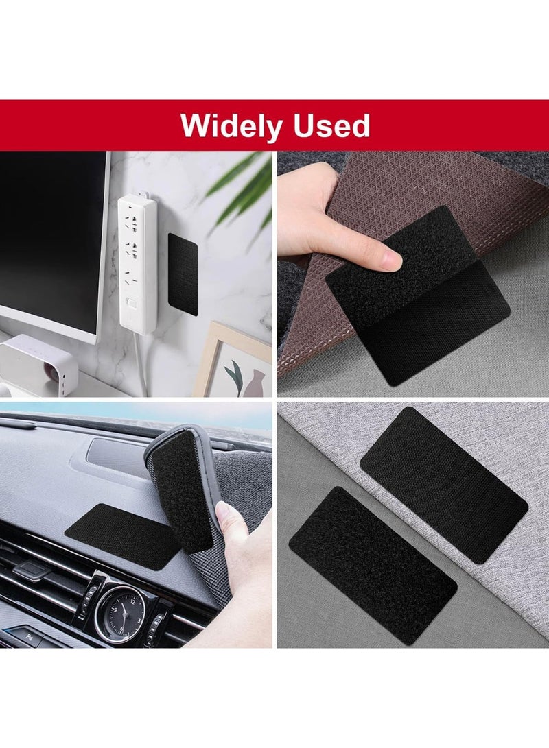 5x10 CM Hook and Loop Strips with Adhesive, Nylon Heavy Duty Hook and Loop Tape, Excellent Grip, Non-Adhesive, Interlocking Tape,for Sewing, Crafting,DIY,Wall Adhesive Strips - 30 Sets - Image 4