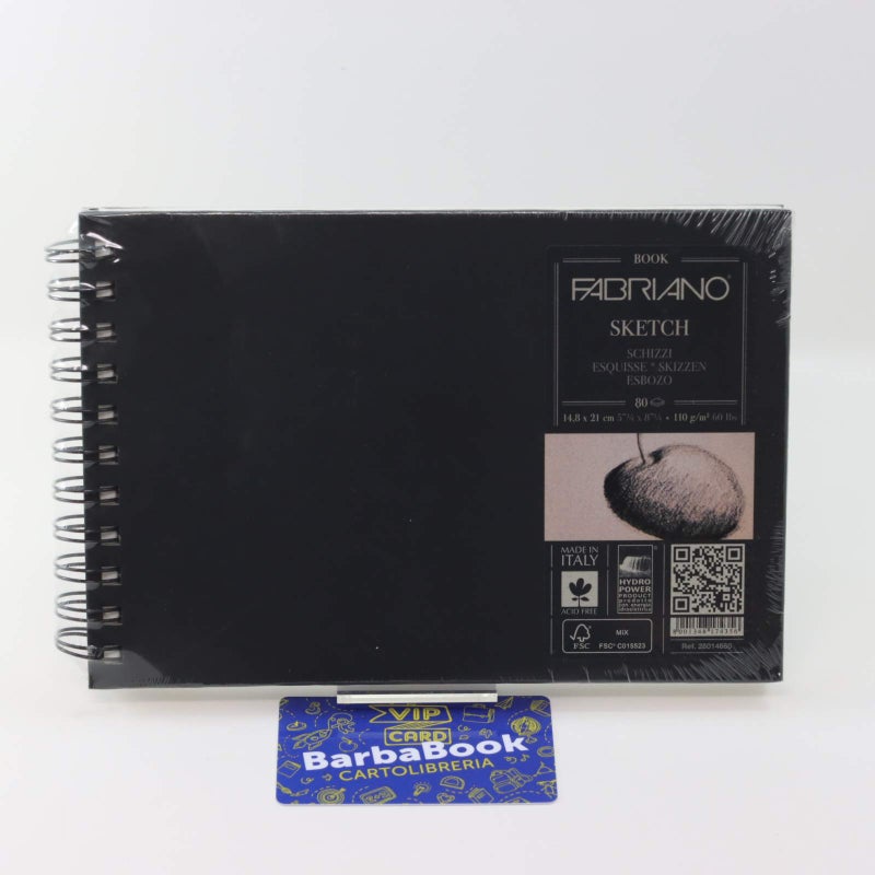 Fabriano Sketch Book Pad, 110 GSM, 80 Sheets, Landscape, Spiral Bound, Size A5|Ideal for Drawing, Sketching, Mandala, Charcoal, Graphite, Pastel, and Pen - Image 4