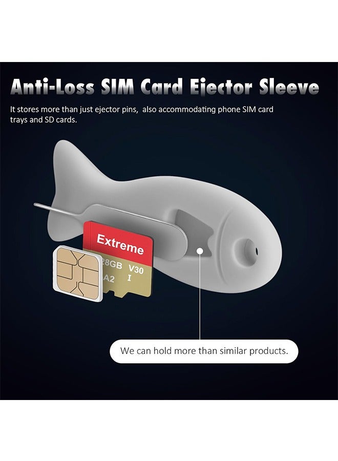 4 Pcs SIM Card Removal Tools and Card Storage, SIM Card Storage Holder with Eject Pins, Multifunction Universal Silicone Case (Colorful) - Image 4