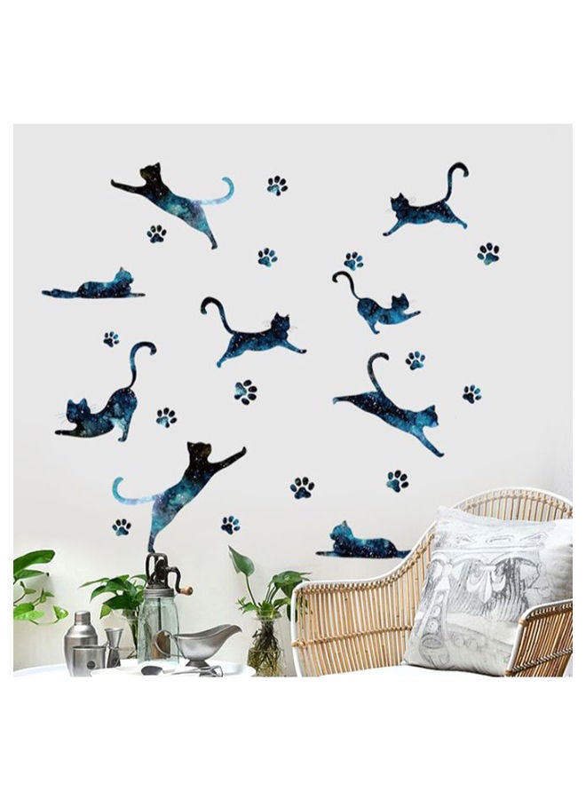 نيبمينينت ملصق جداري بتصميم قطة متعدد الألوان 40 x 60سنتيمتر