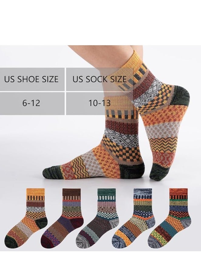 KASTWAVE Wool Socks for Women, Wool Socks Warm Winter Thermal, Warm Wool Socks Thermal Winter Thick Crew Pattern Socks for Women and Men - Image 2