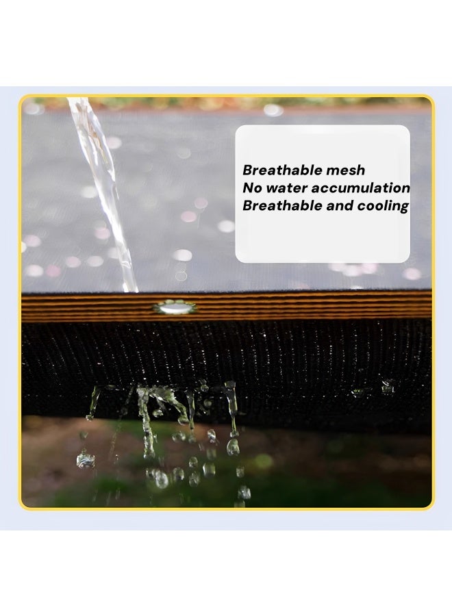 Generic Black Shade Cloth Cover Mesh with Grommets Garden Sunblock Shade Cloth Shading Net Shade Cover for Greenhouse Garden Plants Sail Net Sun Protection Fabric Mesh  - Image 4