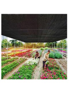 Generic Black Shade Cloth Cover Mesh with Grommets Garden Sunblock Shade Cloth Shading Net Shade Cover for Greenhouse Garden Plants Sail Net Sun Protection Fabric Mesh  - Image 5