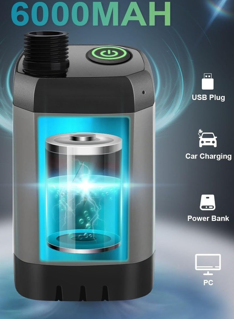 120W Portable Pressure Shower - 6000mAh Rechargeable Outdoor Camping Shower with 2M Hose, 4 Modes for Beach, Car Wash & Hiking (IPX7 Waterproof) ﻿ - Image 2