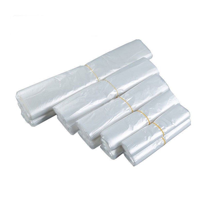 100pcs Transparent Thicken Fruits Vegetables Bag Supermarket Shopping Bag Portable Storage Pouch for Daily Use - Image 1