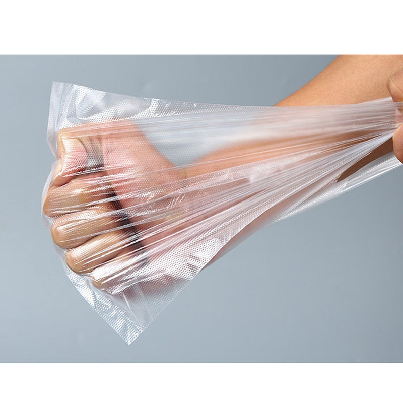 100pcs Transparent Thicken Fruits Vegetables Bag Supermarket Shopping Bag Portable Storage Pouch for Daily Use - Image 3