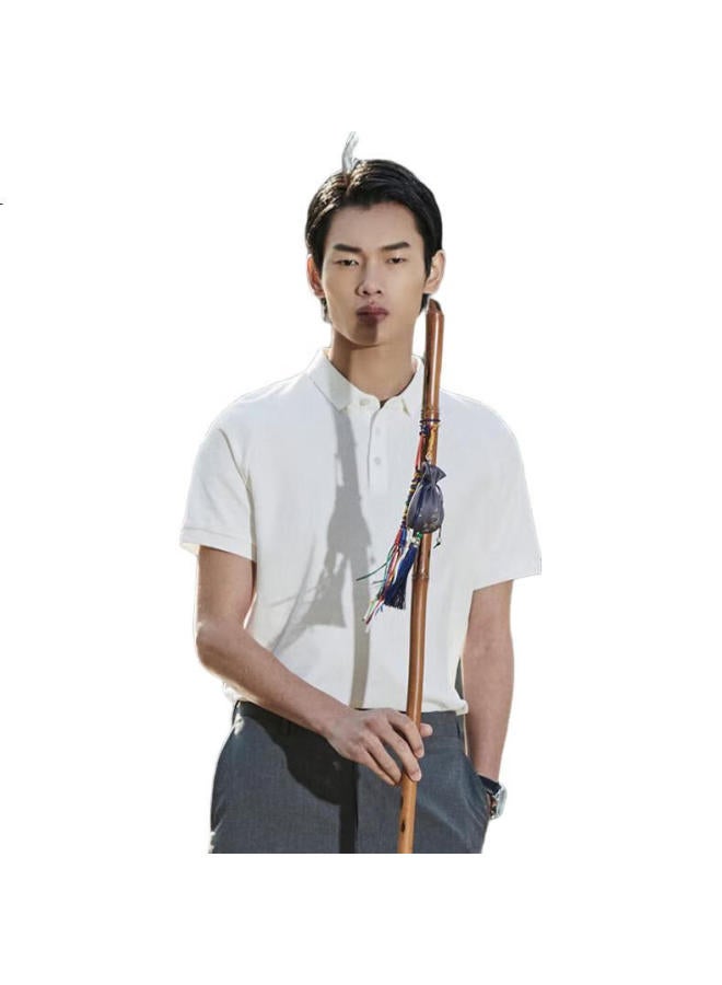 Youngor Polo Men'S, Summer Young Men'S Business Casual Short-Sleeve Polo Shirt, Bleached, S - Image 1