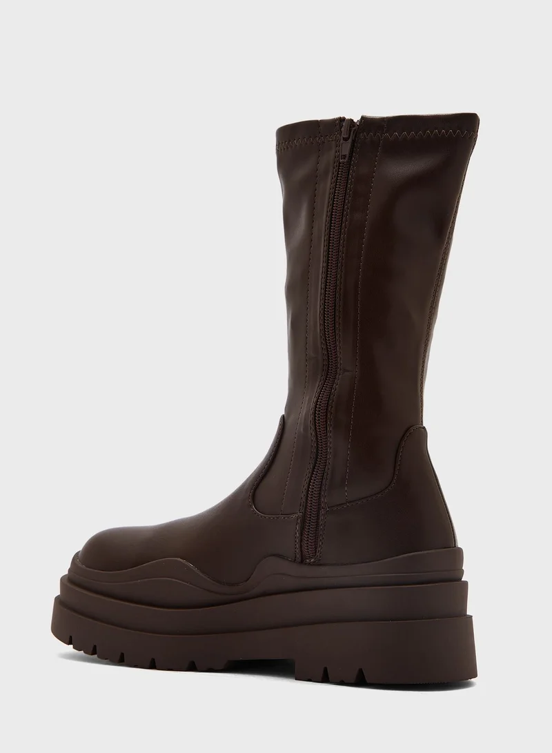PUBLIC DESIRE Cam Knee Boots