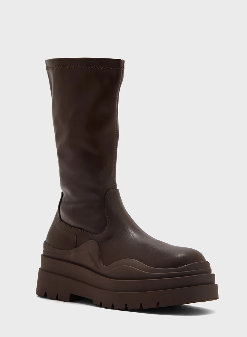 PUBLIC DESIRE Cam Knee Boots