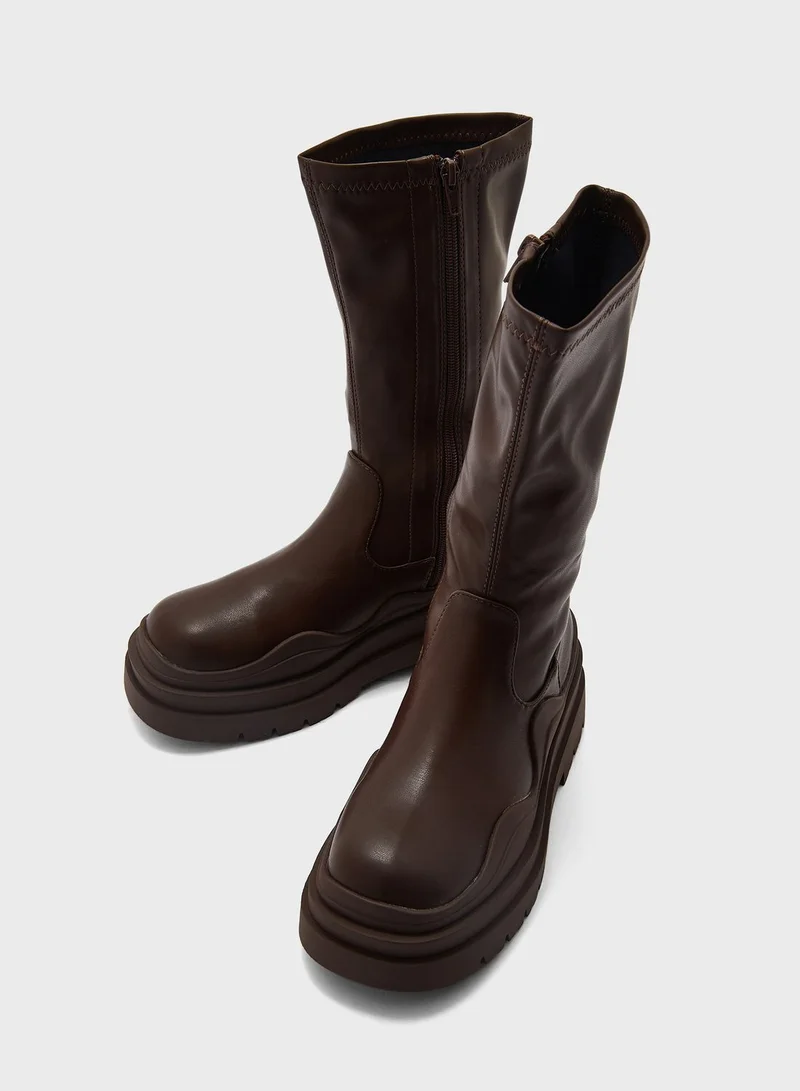 PUBLIC DESIRE Cam Knee Boots