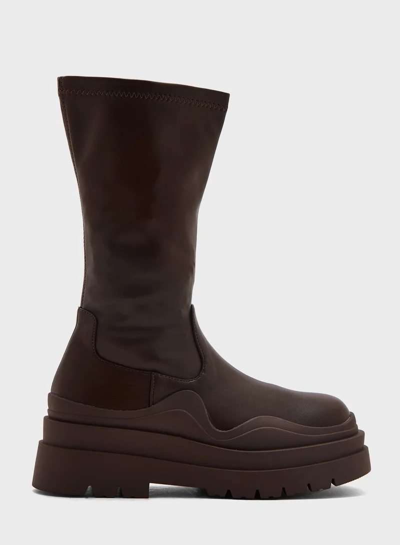 PUBLIC DESIRE Cam Knee Boots