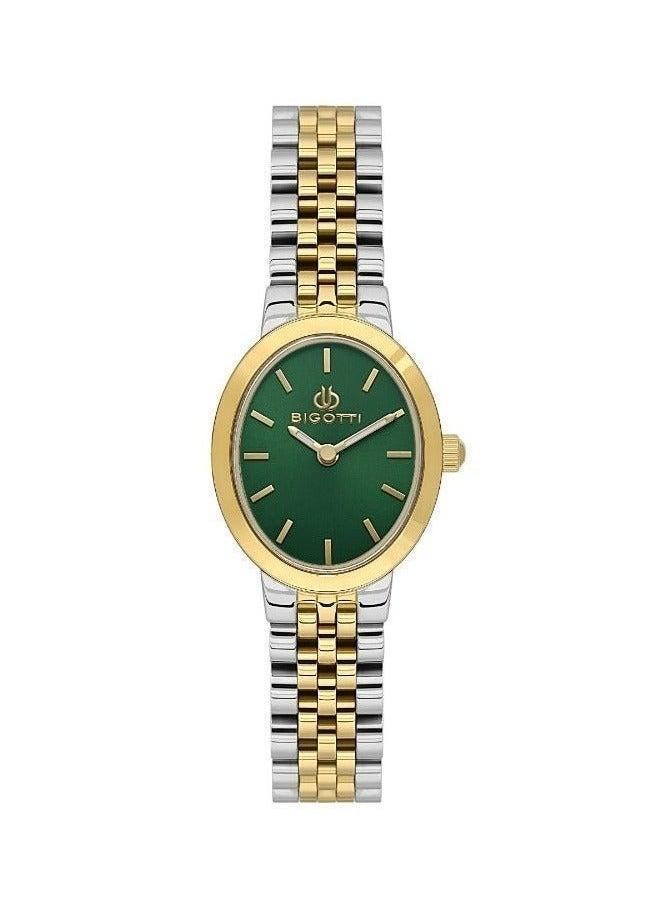 Bigotti - Quotidiano Women Watch | Stainless SteelBrass Case | Analog | Oval Dial | Mineral Glass | Japanese Quartz | Water Resistant 30 Meters - Image 1