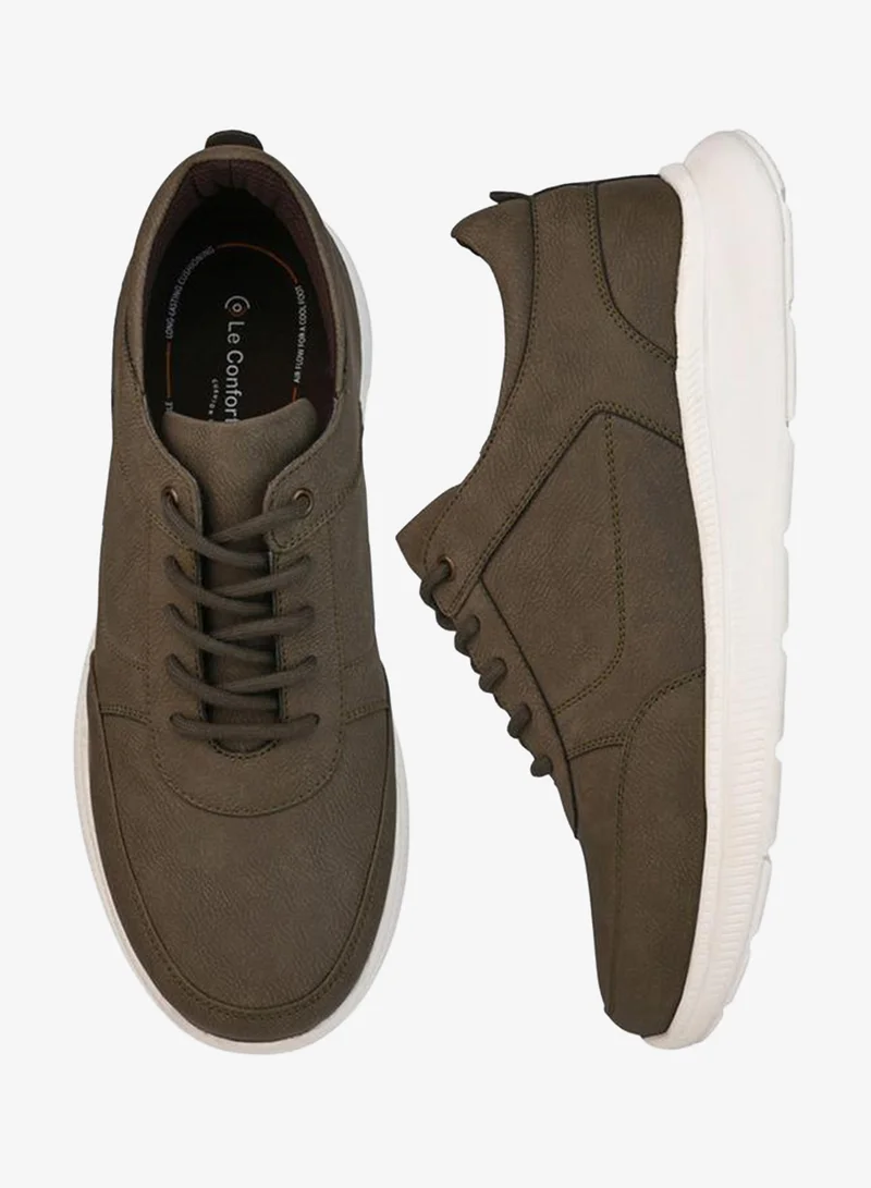 Le Confort Men Lace-Up Ankle Sneakers