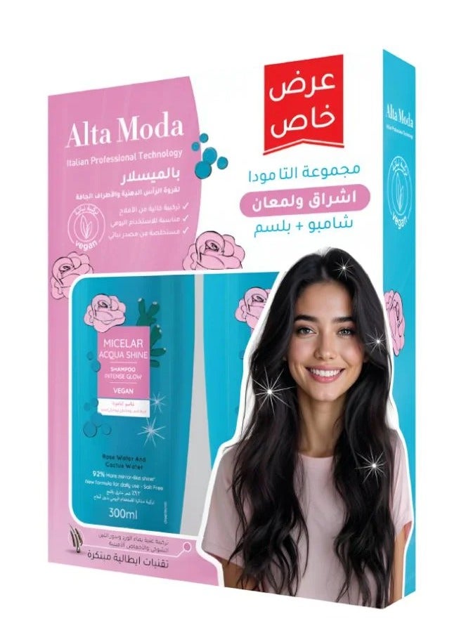 ALTA MODA Micelar Acqua Shine Set Shampoo And Conditioner 300 ml - Image 1