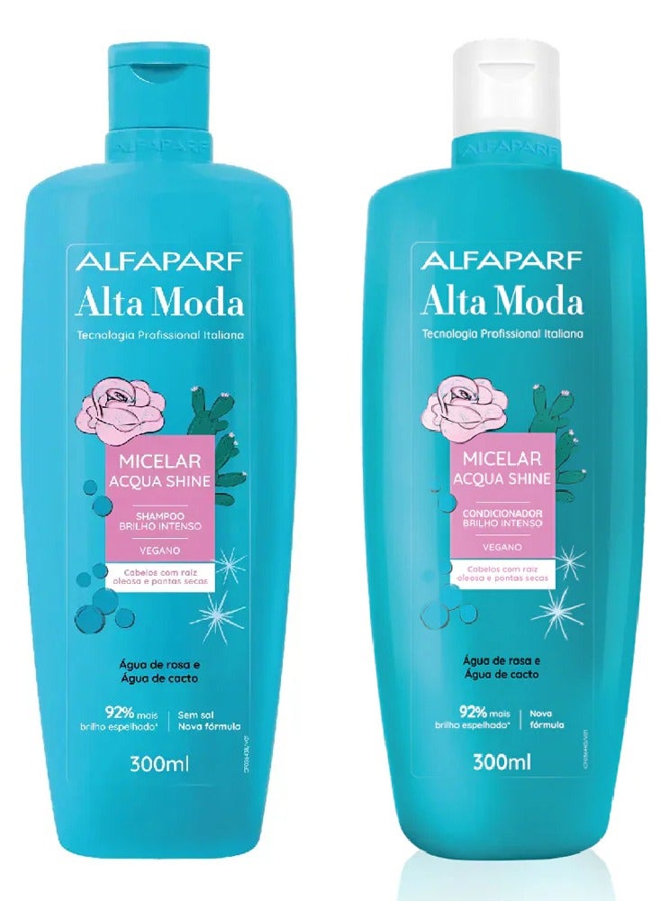 ALTA MODA Micelar Acqua Shine Set Shampoo And Conditioner 300 ml - Image 2