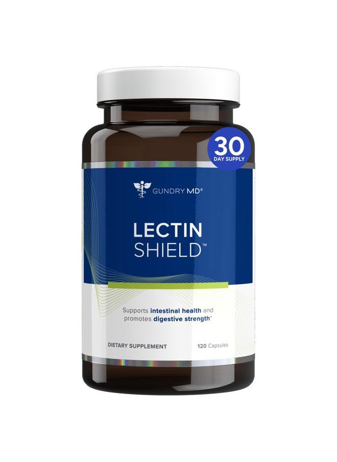 Gundry MD ® Lectin Shield, Gut Health and Digestion Supplement, Helps Block Potentially Harmful Lectins, Supports Digestive Comfort, and Intestinal Health †*, 30 Day Supply  - Image 1