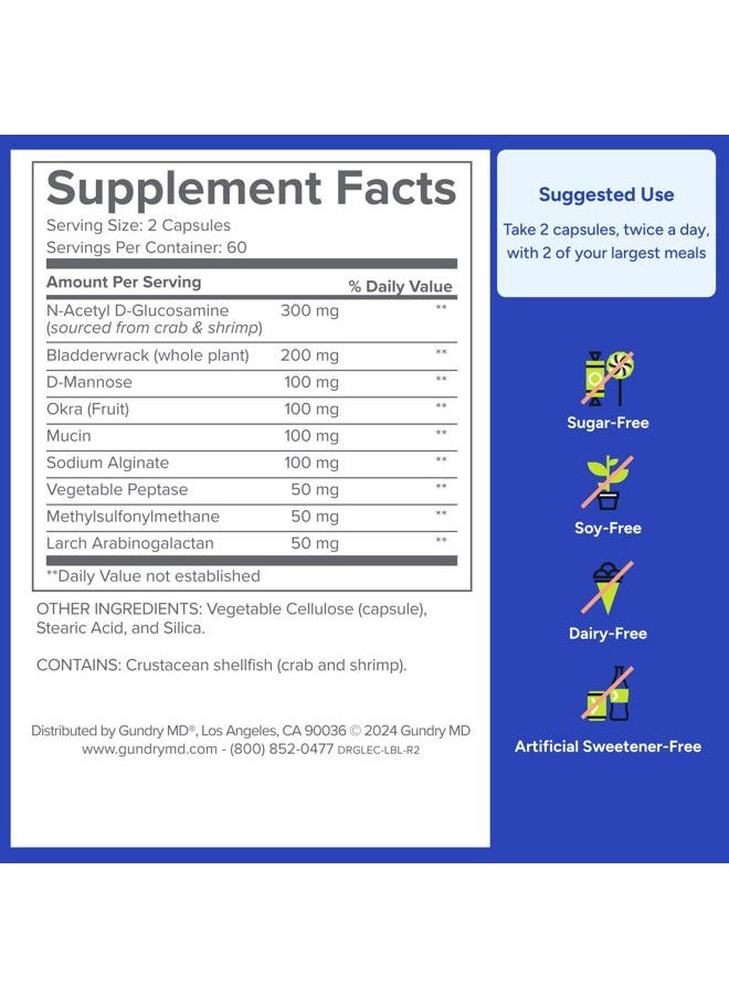 Gundry MD - ® Lectin Shield, Gut Health and Digestion Supplement, Helps Block Potentially Harmful Lectins, Supports Digestive Comfort, and Intestinal Health †*, 30 Day Supply - Image 1