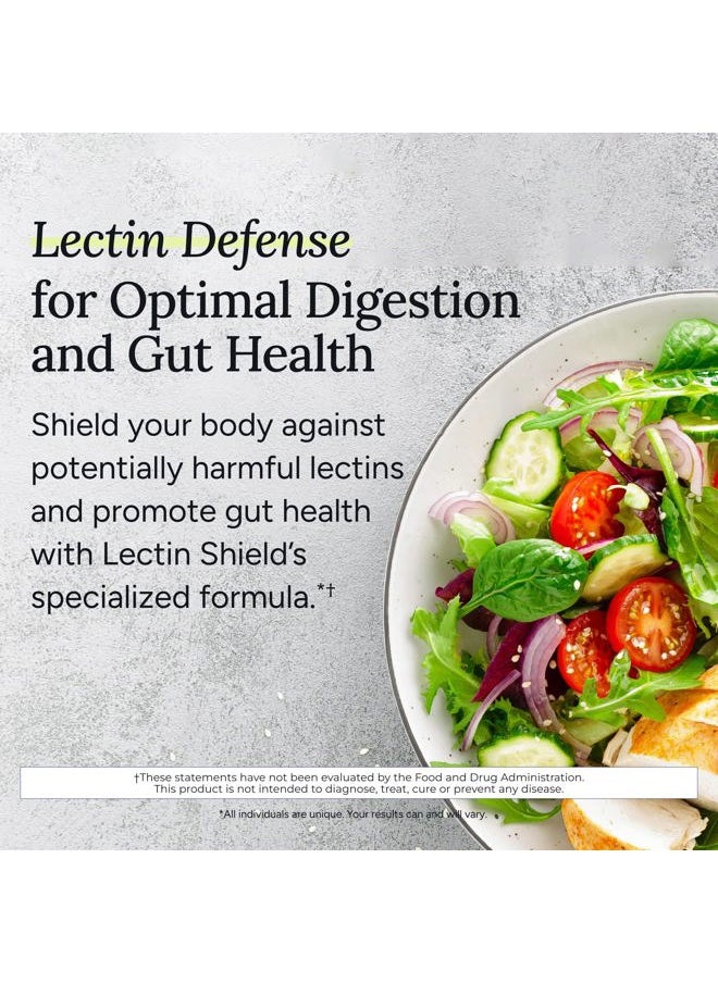 Gundry MD ® Lectin Shield, Gut Health and Digestion Supplement, Helps Block Potentially Harmful Lectins, Supports Digestive Comfort, and Intestinal Health †*, 30 Day Supply  - Image 4