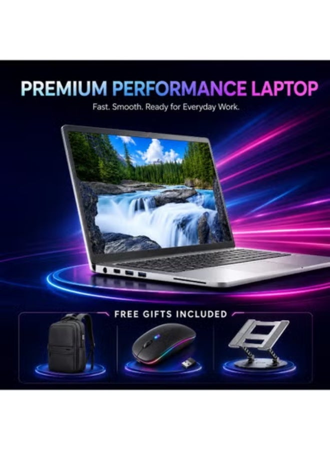 14 Inch Business Laptop with Core i5 Processor, 8GB RAM, 256GB SSD Storage, Dedicated Graphics, Includes Laptop Stand, Mouse and Carrying Bag - Image 1