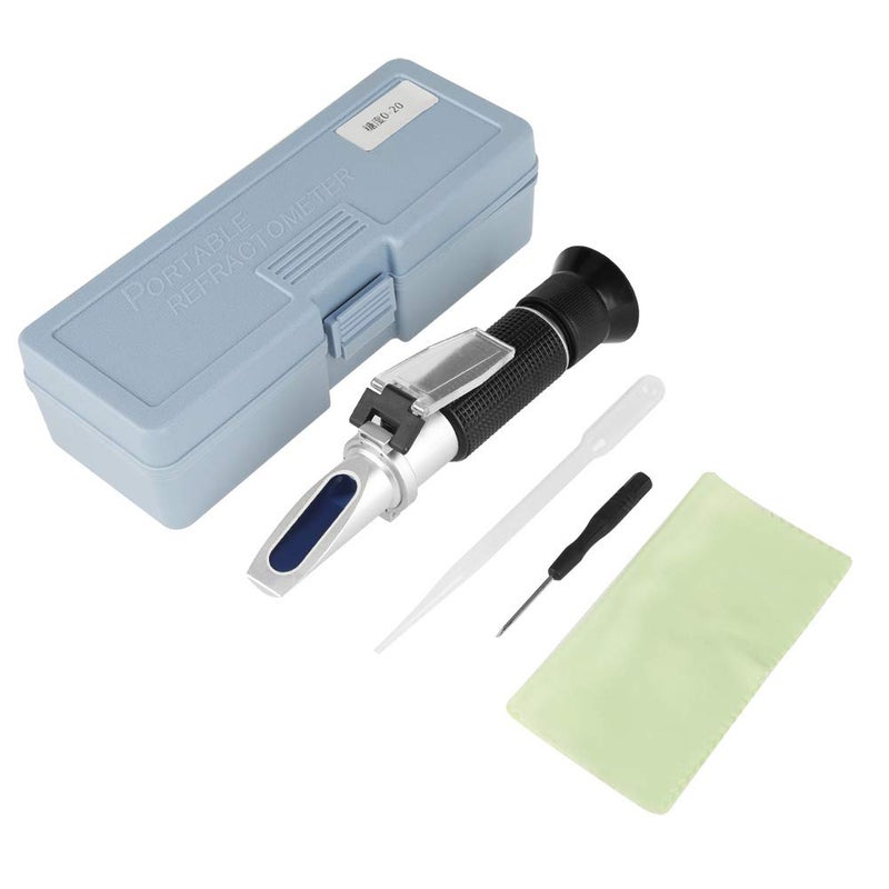 Professional Refractometer Sugar Tester 0 20% Measurement Tool for Honey Beer Fruit Juice Wine Testing with Temperature Compensation - Image 1