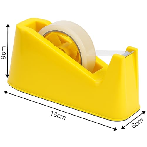 XML Tape Dispenser Tabletop 1 inch Tape for Home,Office,School,Industry Multipurpose Use Plastic with Steel Blade Cutter (ONLY Dispenser, Tape NOT Include) - Image 2