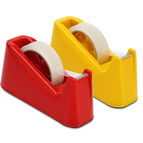 XML Tape Dispenser Tabletop 1 inch Tape for Home,Office,School,Industry Multipurpose Use Plastic with Steel Blade Cutter (ONLY Dispenser, Tape NOT Include) - Image 5