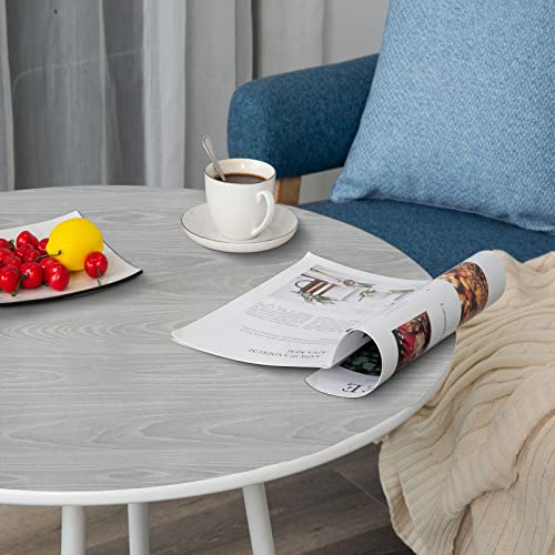 practicalWs 17.7"×393.7" Grey Wood Contact Paper, Waterproof Gray Wallpaper Peel and Stick Modern, Self-Adhesive Shelf Liner Covering Vinyl Wrap for Cabinets Furniture - Image 3