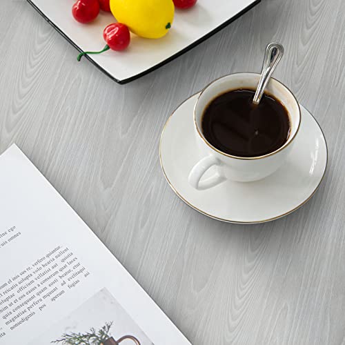 practicalWs 17.7"×393.7" Grey Wood Contact Paper, Waterproof Gray Wallpaper Peel and Stick Modern, Self-Adhesive Shelf Liner Covering Vinyl Wrap for Cabinets Furniture - Image 2