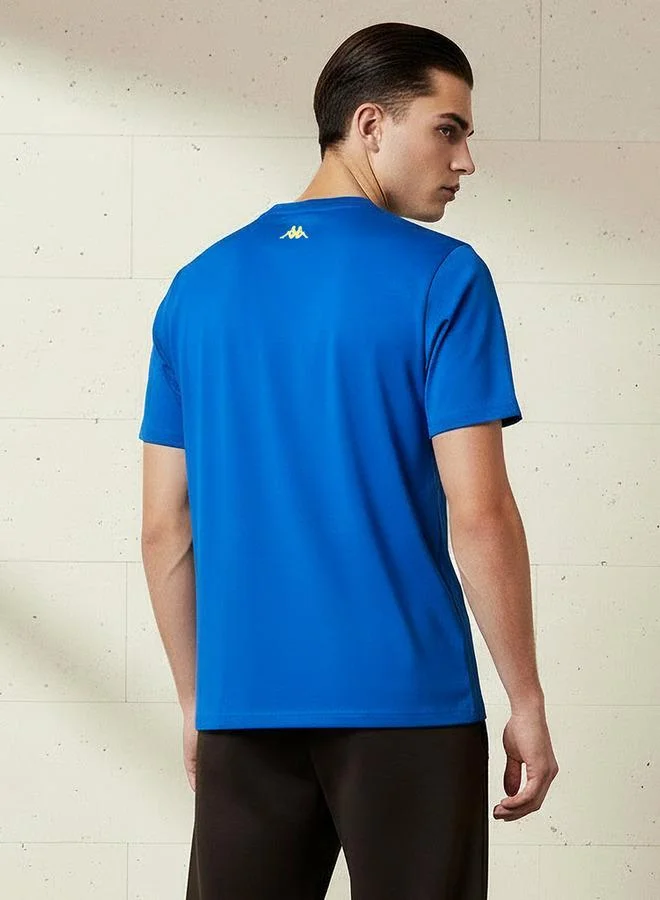 Kappa BLUE Kappa Men Logo Print T shirt for Men | Best Price UAE