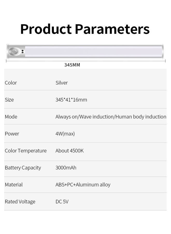 NIBEMINENT Multifunctional LED Induction Lamp White - Image 4